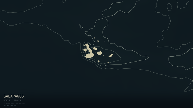 Galapagos · Engraved wallpaper