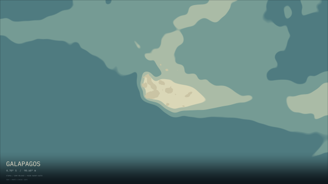 Galapagos · Depth bands wallpaper