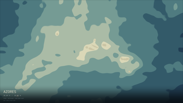 Azores · Depth bands wallpaper
