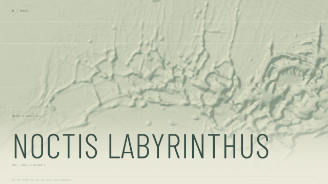 Noctis Labyrinthus wallpaper